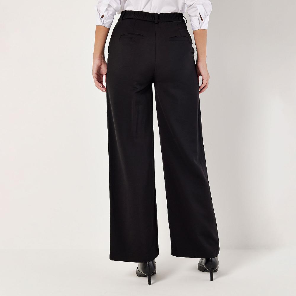 QVC APRICOT Pantaloni A Gamba Dritta Con Elastico Dietro
