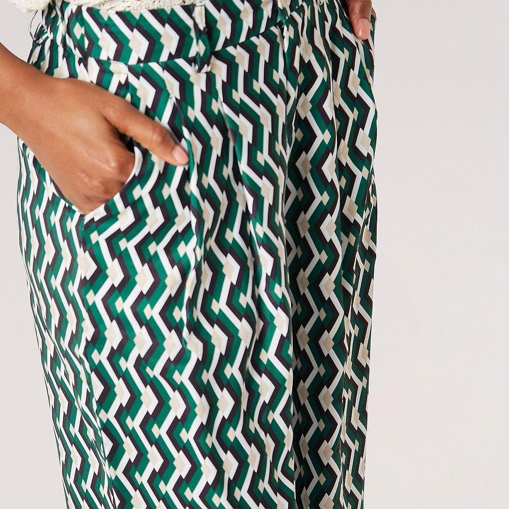 QVC APRICOT Pantaloni A Palazzo Crêpe Satin In Tessuto Fantasia