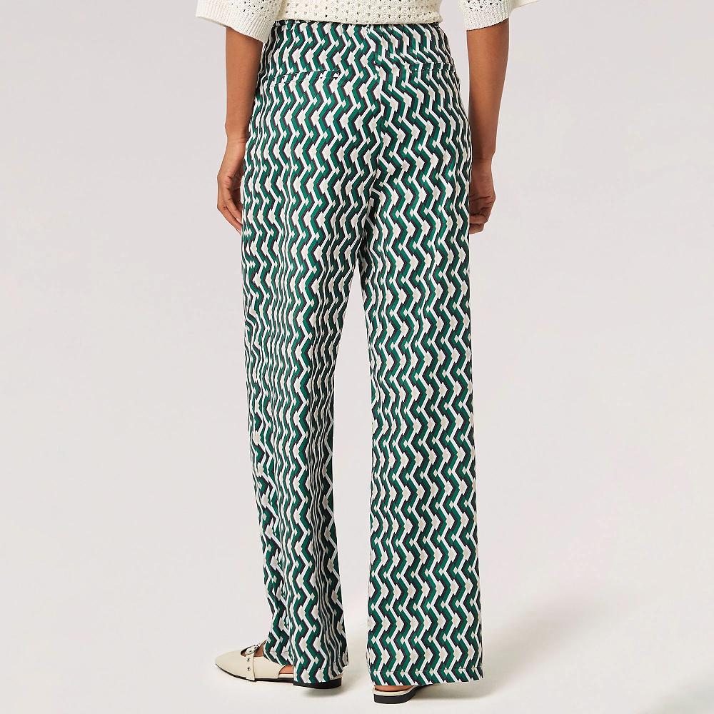 QVC APRICOT Pantaloni A Palazzo Crêpe Satin In Tessuto Fantasia