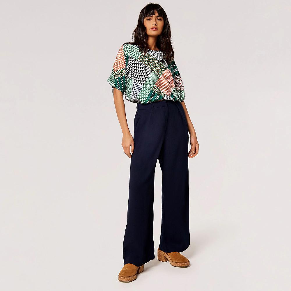 QVC APRICOT T-shirt A Maniche Corte Con Stampa Effetto Patchwork