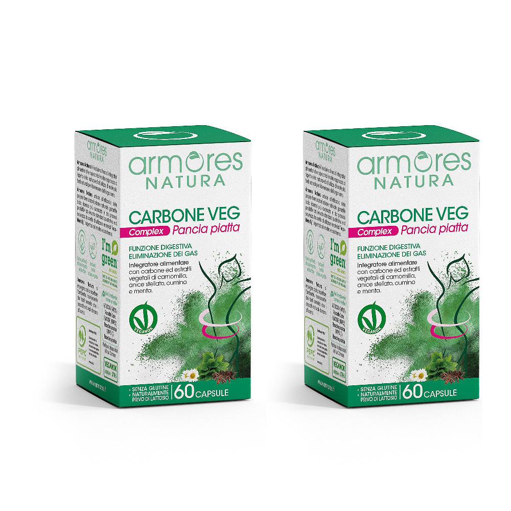 QVC Armores Carbone Vegetale funzione digestiva (2 confezioni)