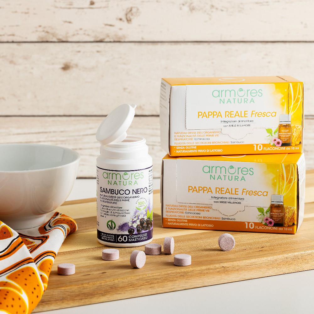 QVC Armores Kit Boost Sistema immunitario: sambuco nero + 2 pappa reale