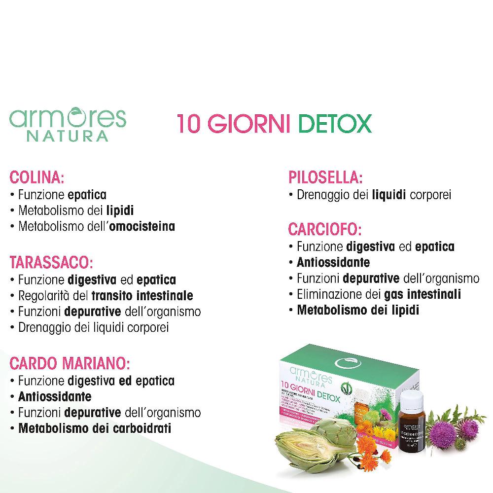 QVC Armores Natura 10 Giorni Detox Integratore Alimentare (2pz)