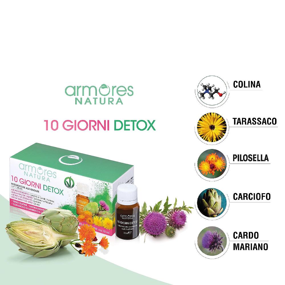 QVC Armores Natura 10 Giorni Detox Integratore Alimentare (2pz)