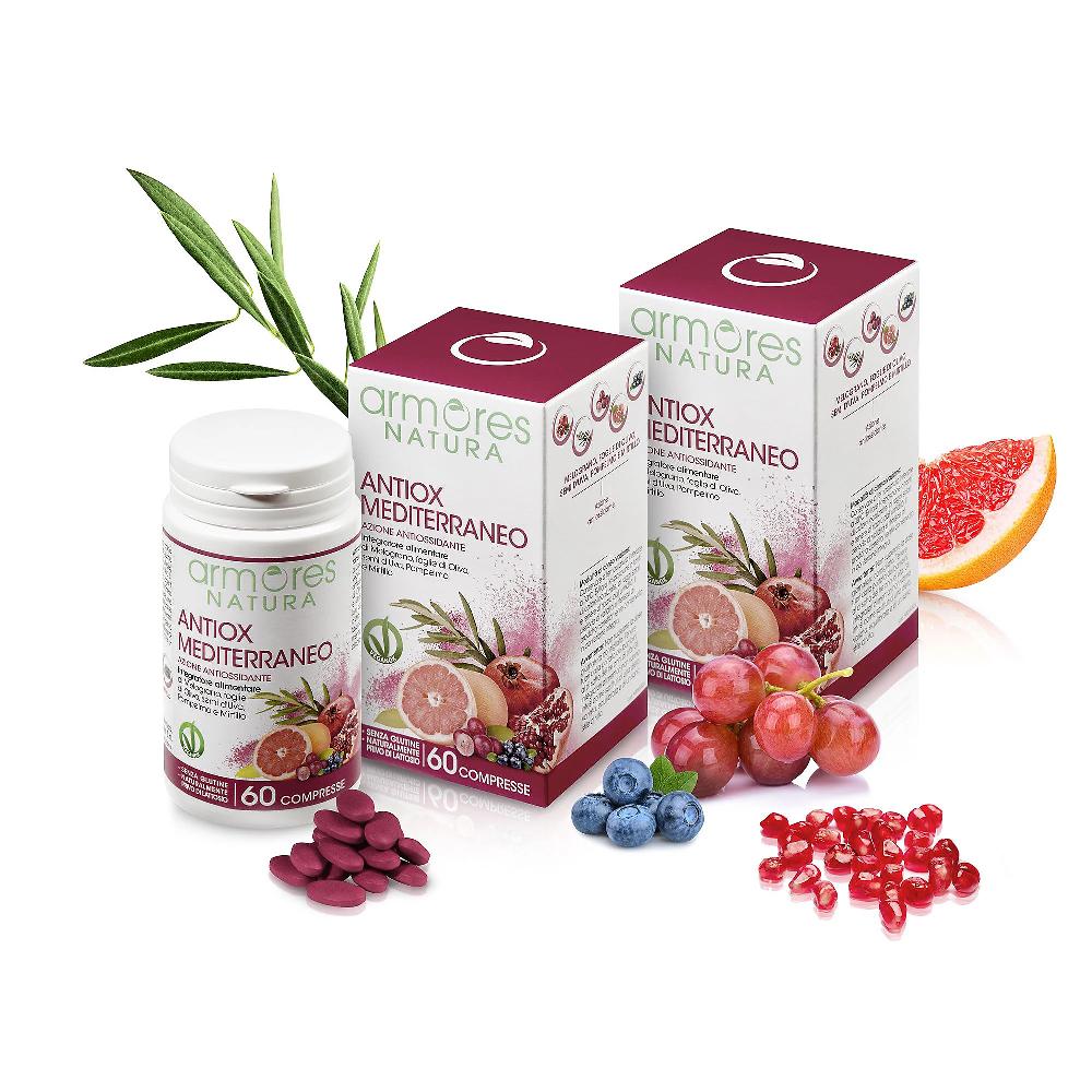 QVC Armores Natura Antiox Mediterraneo 2 integratori alimentari