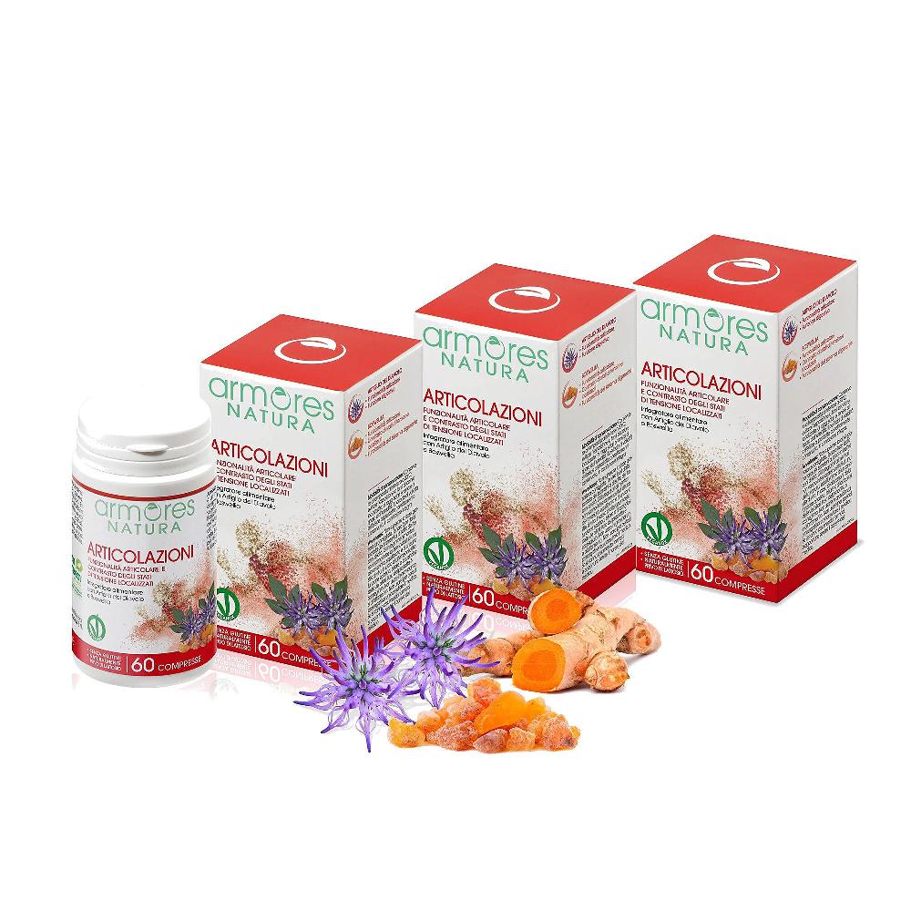 QVC Armores NATURA Articolazioni Kit 3 Integratori Alimentari (180cpr)