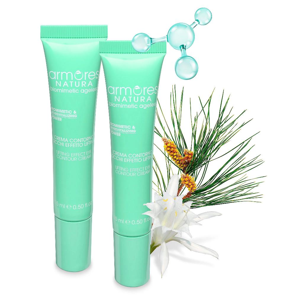 QVC Armores NATURA Biomimetic Ageless Kit 2 creme idratanti per il contorno occhi