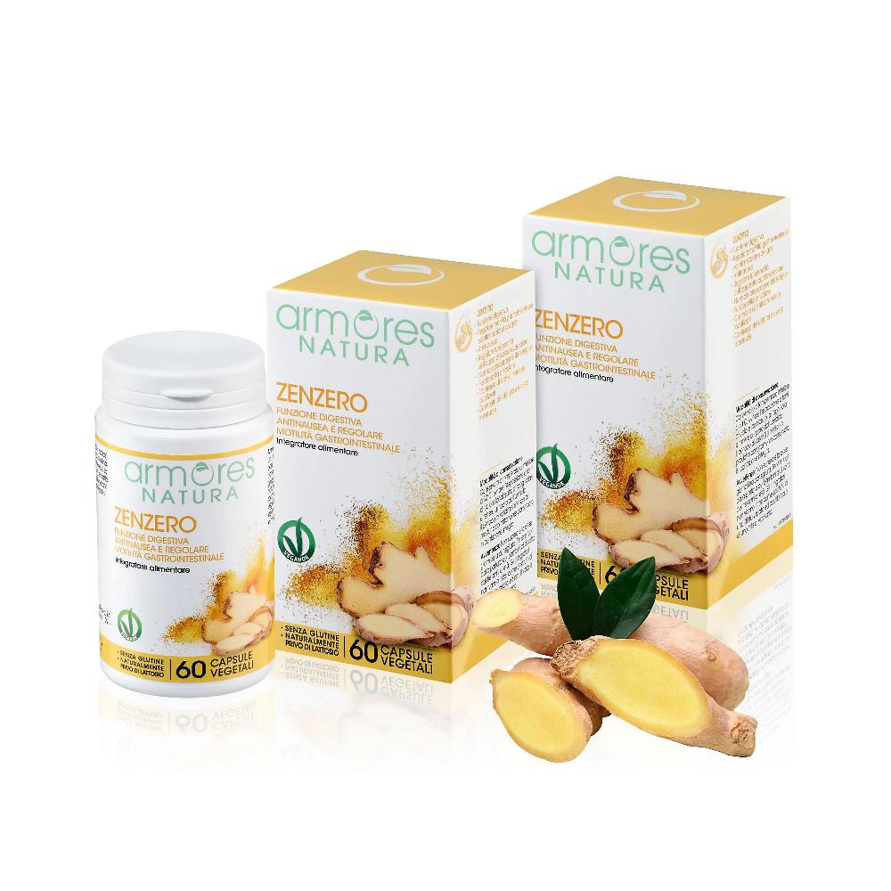 QVC Armores Natura Zenzero Integratore Alimentare (2x60 Cps)