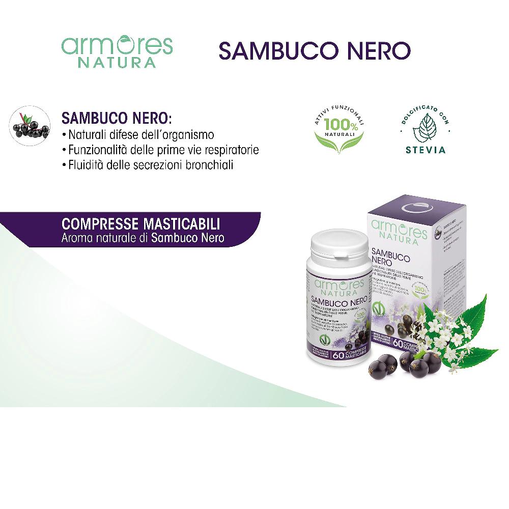 QVC Armores Sambuco Nero Integrat. Alimentare (2 X 60 Compresse)
