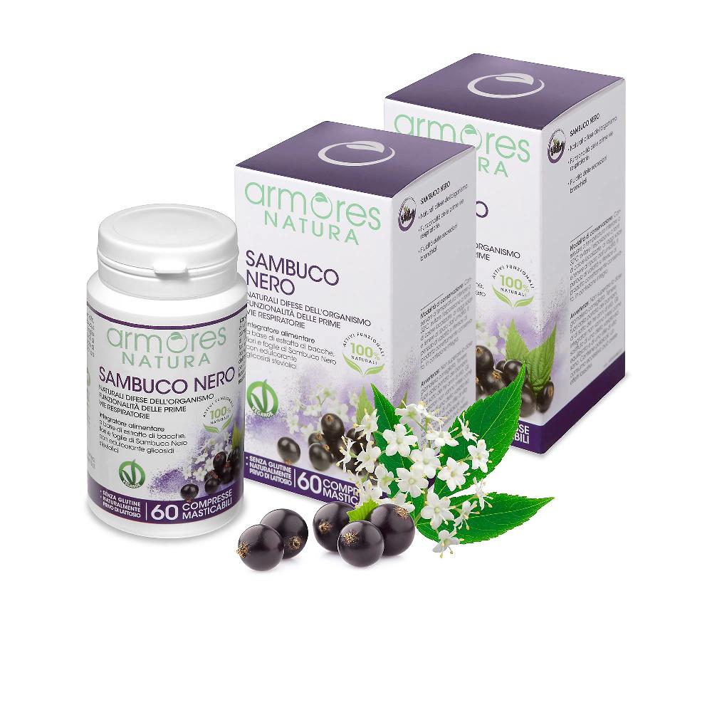 QVC Armores Sambuco Nero integrat. alimentare (2 x 60 compresse)