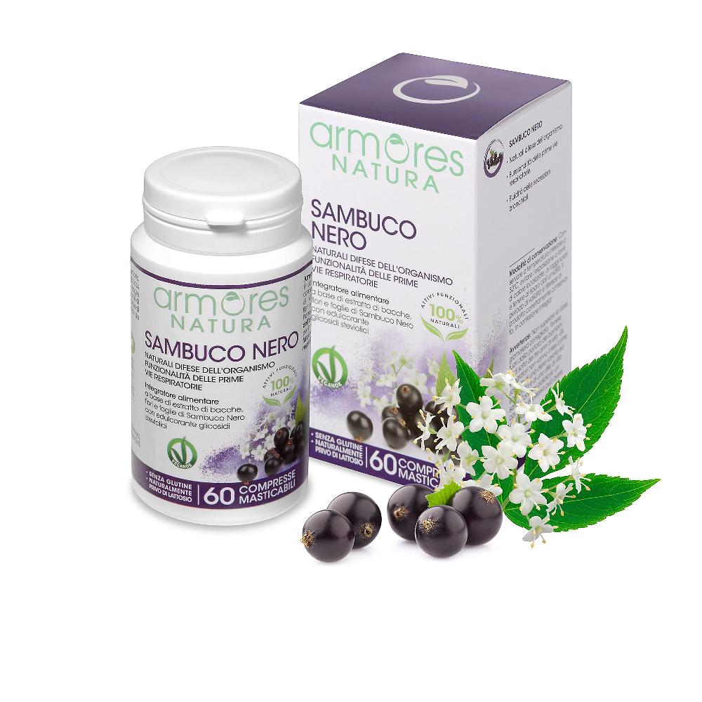 QVC Armores Sambuco Nero Integratore alimentare (60 cp)