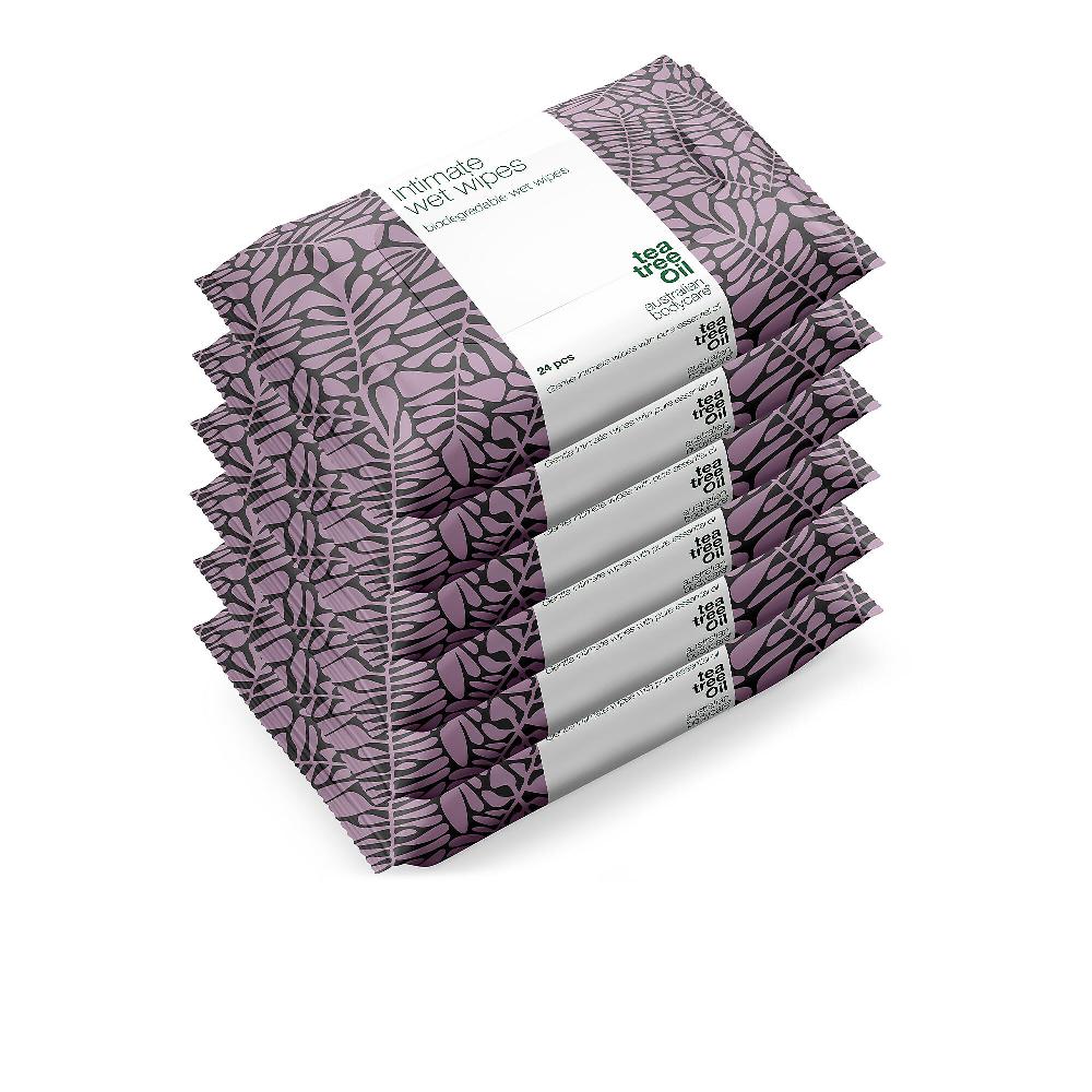 QVC Australian Bodycare 6 Confezioni Di Salviette Intime Con Tea Tree Oil
