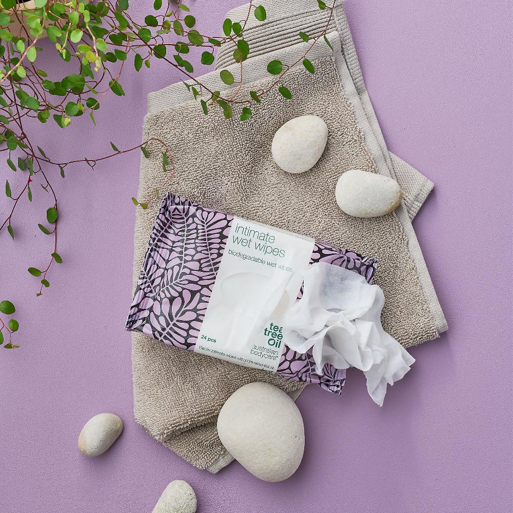 QVC Australian Bodycare 6 confezioni di salviette intime con Tea Tree oil
