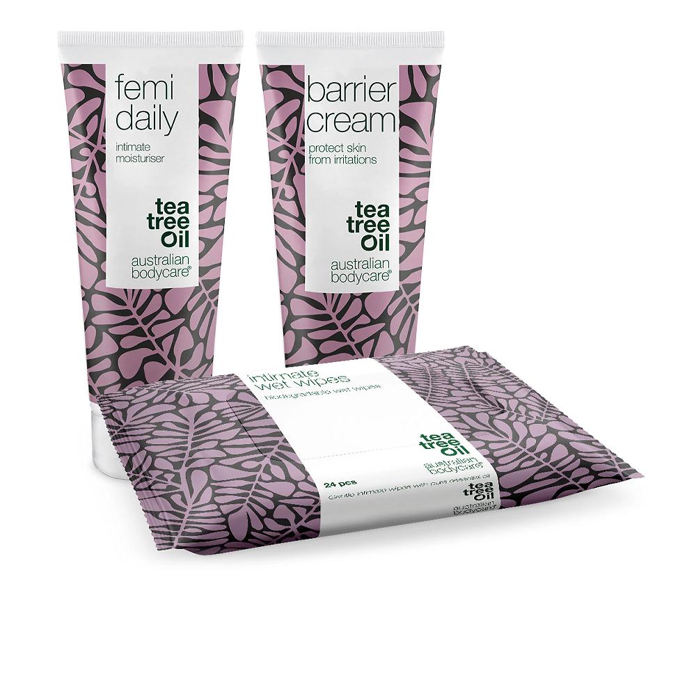 QVC Australian Bodycare Kit igiene intima: crema + gel + salviette