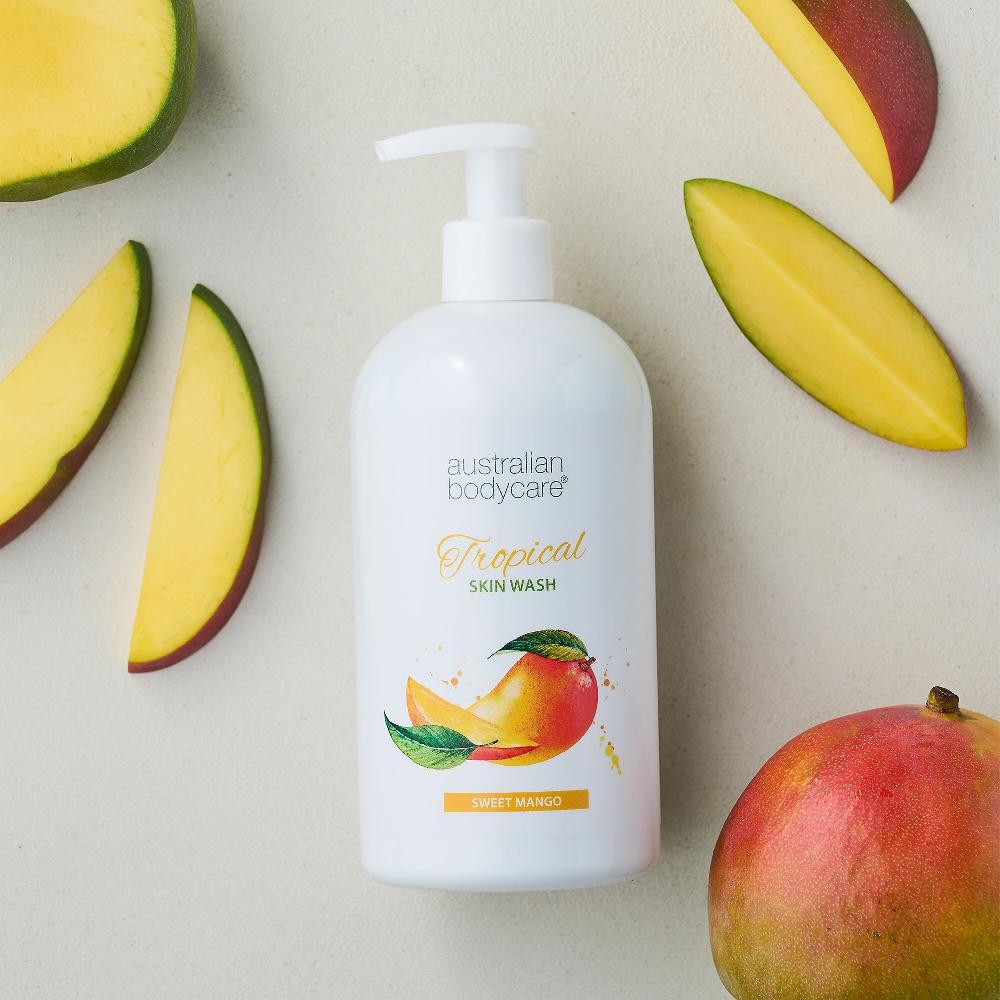 QVC Australian Bodycare Tropical Bagnoschiuma con Tea Tree Oil e Mango 500ml