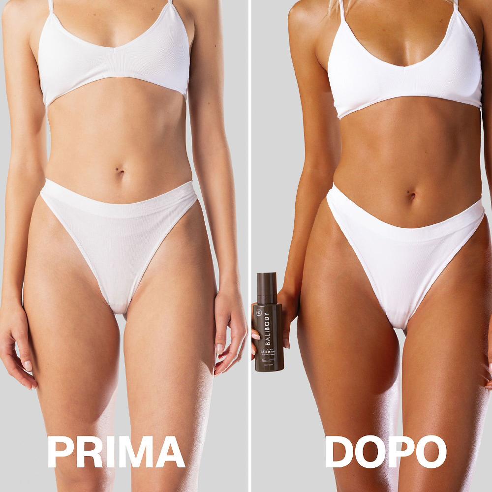 QVC Bali Body Siero Autoabbronzante Corpo Self Tan + Pennello