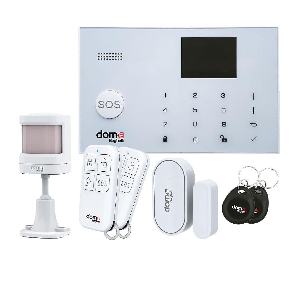 QVC Beghelli Kit sistema di allarme wireless WIFI/GSM con App