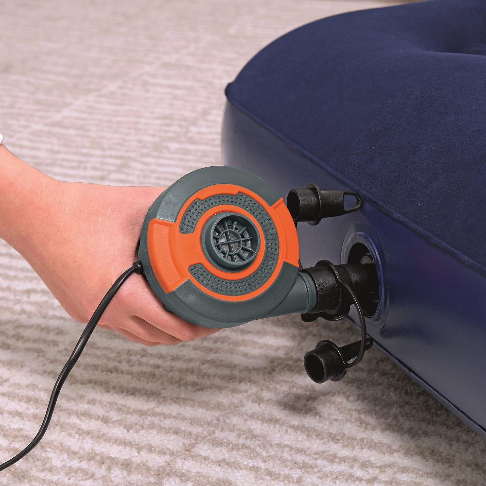 QVC Bestway Airbed Materasso Gonfiabile Blu Floccato