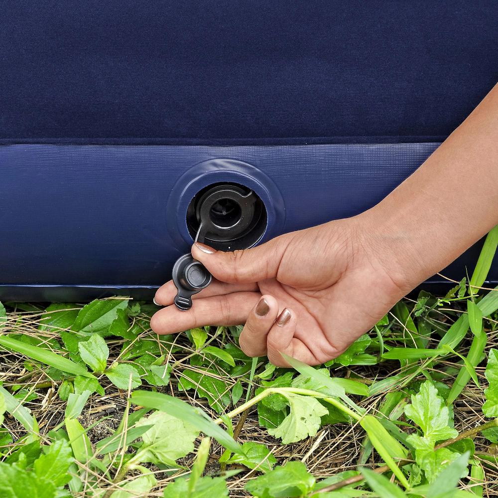 QVC Bestway Airbed Materasso Gonfiabile Blu Floccato