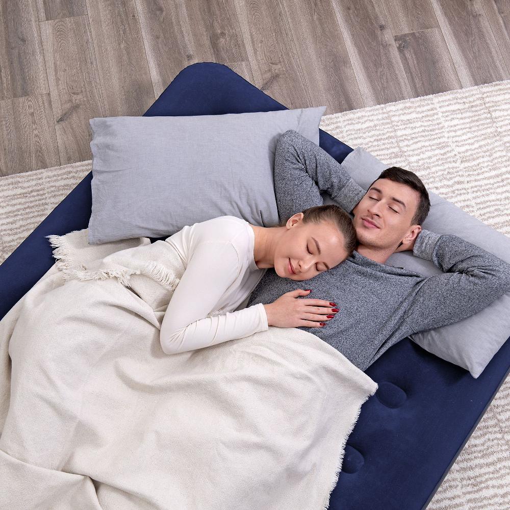 QVC Bestway Airbed materasso gonfiabile blu floccato