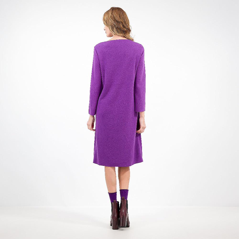 QVC Bianca Della Torre Abito In Mano Cashmere Con Inserto In Raso E Pizzo