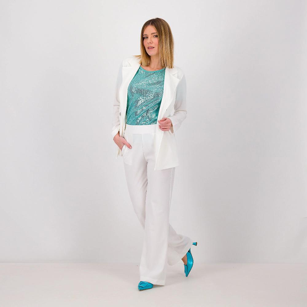 QVC Bianca Della Torre Blazer Doppiopetto In Tessuto Jersey Crêpe