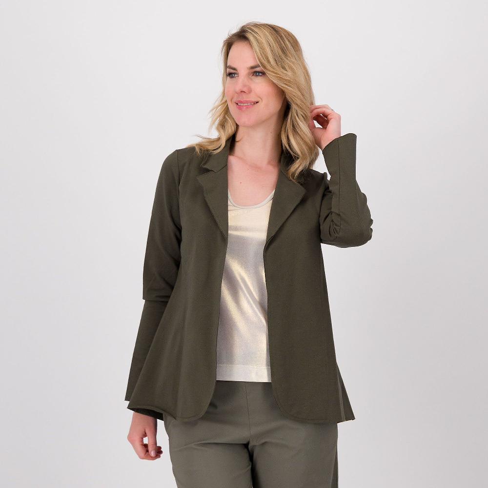 QVC Bianca Della Torre Blazer in felpa con maniche lunghe