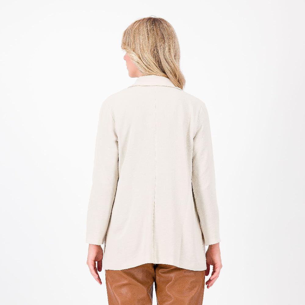 QVC Bianca Della Torre Blazer Morbido In Tessuto Crépe Mosso