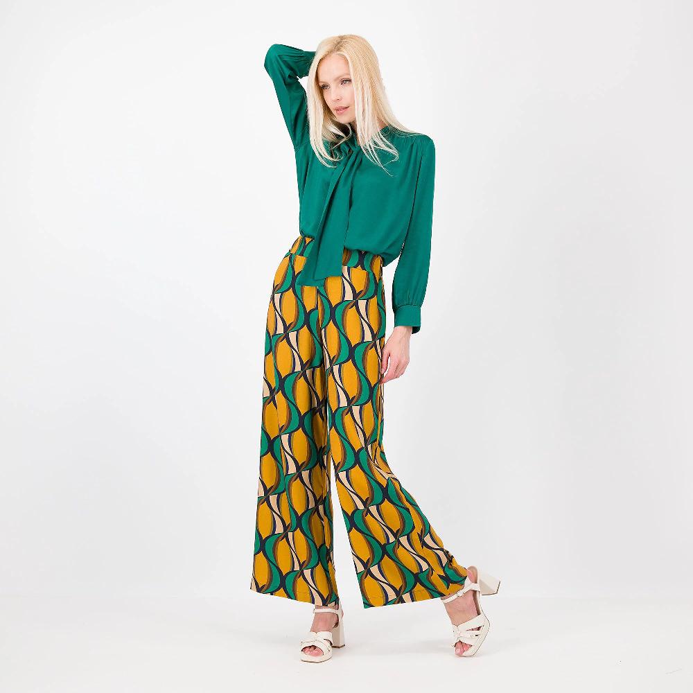 QVC Bianca Della Torre Blusa Con Fiocco Allo Scollo