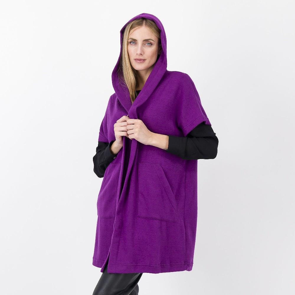 QVC Bianca Della Torre Cardigan Kimono In Maglia Con Viscosa
