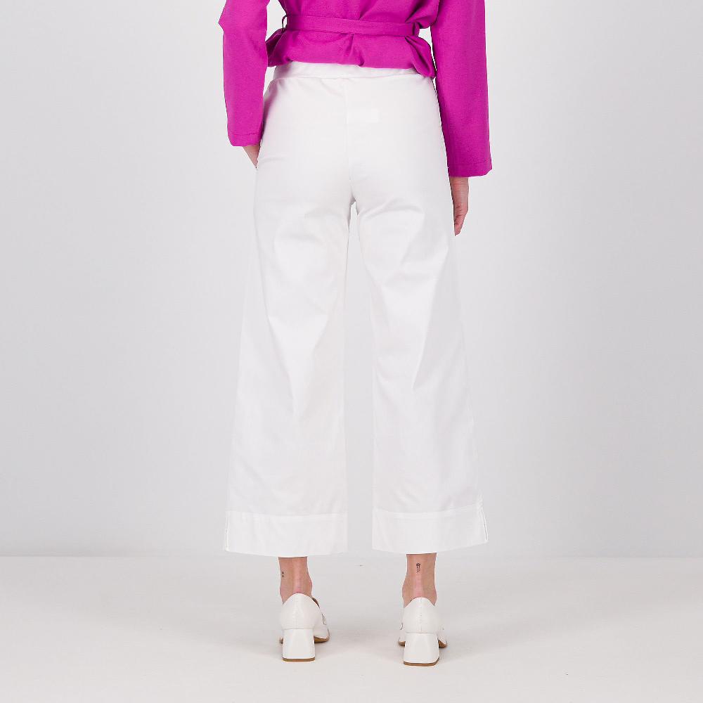 QVC Bianca Della Torre Jeans Cropped Con Linea Ampia E Risvolto Al Fondo