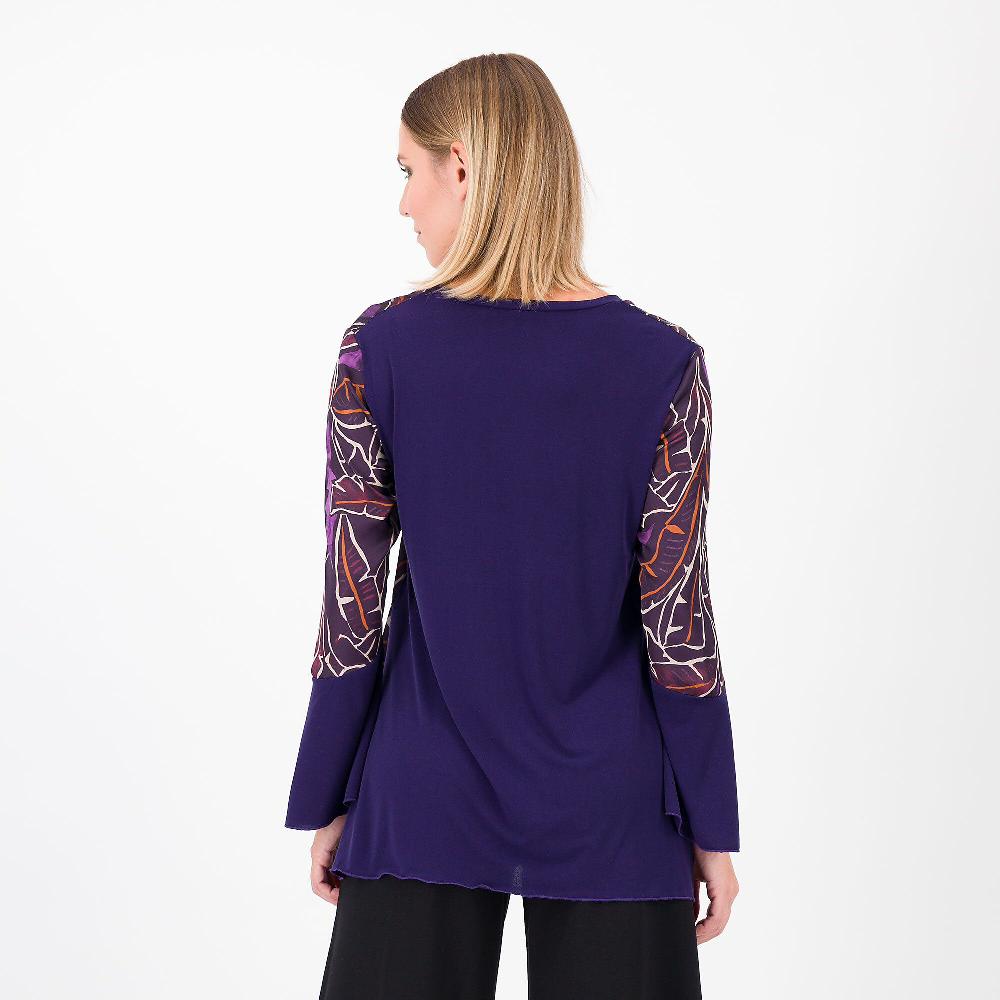QVC Bianca Della Torre Maglia A Maniche Lunghe Fantasia