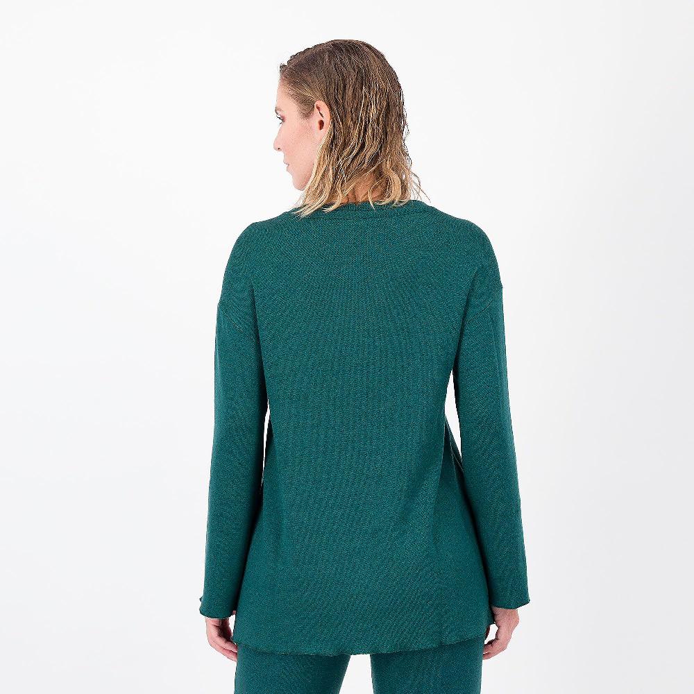 QVC Bianca Della Torre Maglia Boxy Con Cuciture In Rilievo
