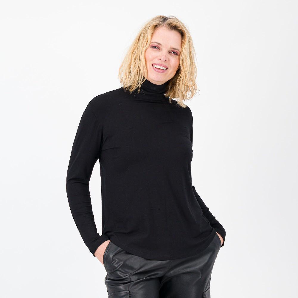 QVC Bianca Della Torre Maglia dolcevita in viscosa mano calda