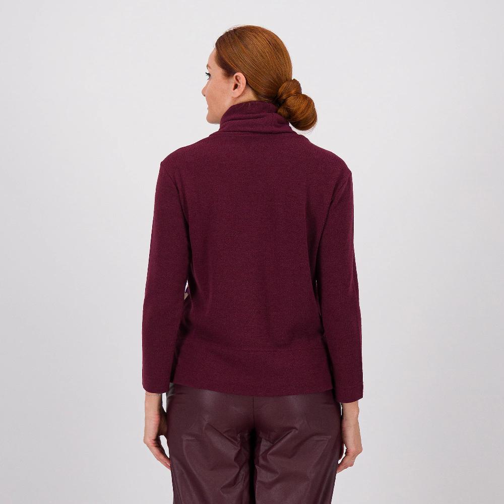 QVC Bianca Della Torre Maglia In Velluto Fantasia Con Collo A Ciambella