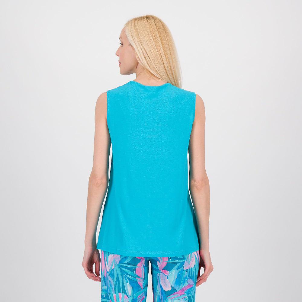 QVC Bianca Della Torre Maglia Jersey Viscosa Con Anello Dorato Smanicata