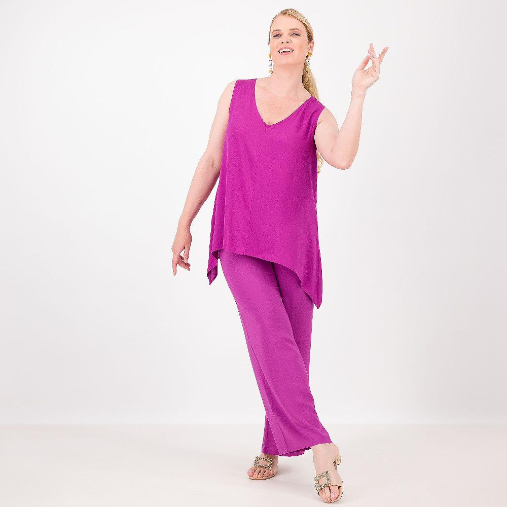 QVC Bianca Della Torre Maglia Smanicata In Mussola Di Viscosa