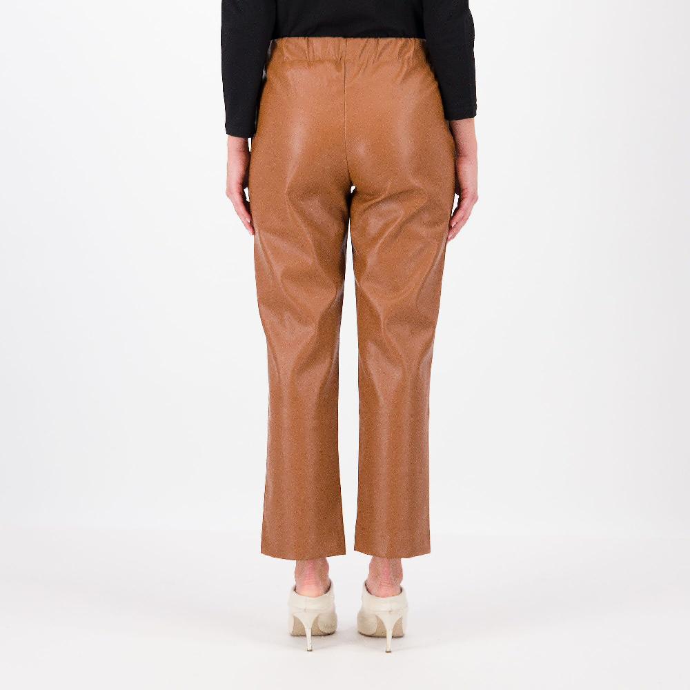 QVC Bianca Della Torre Pantaloni A Carota In Tessuto Spalmato