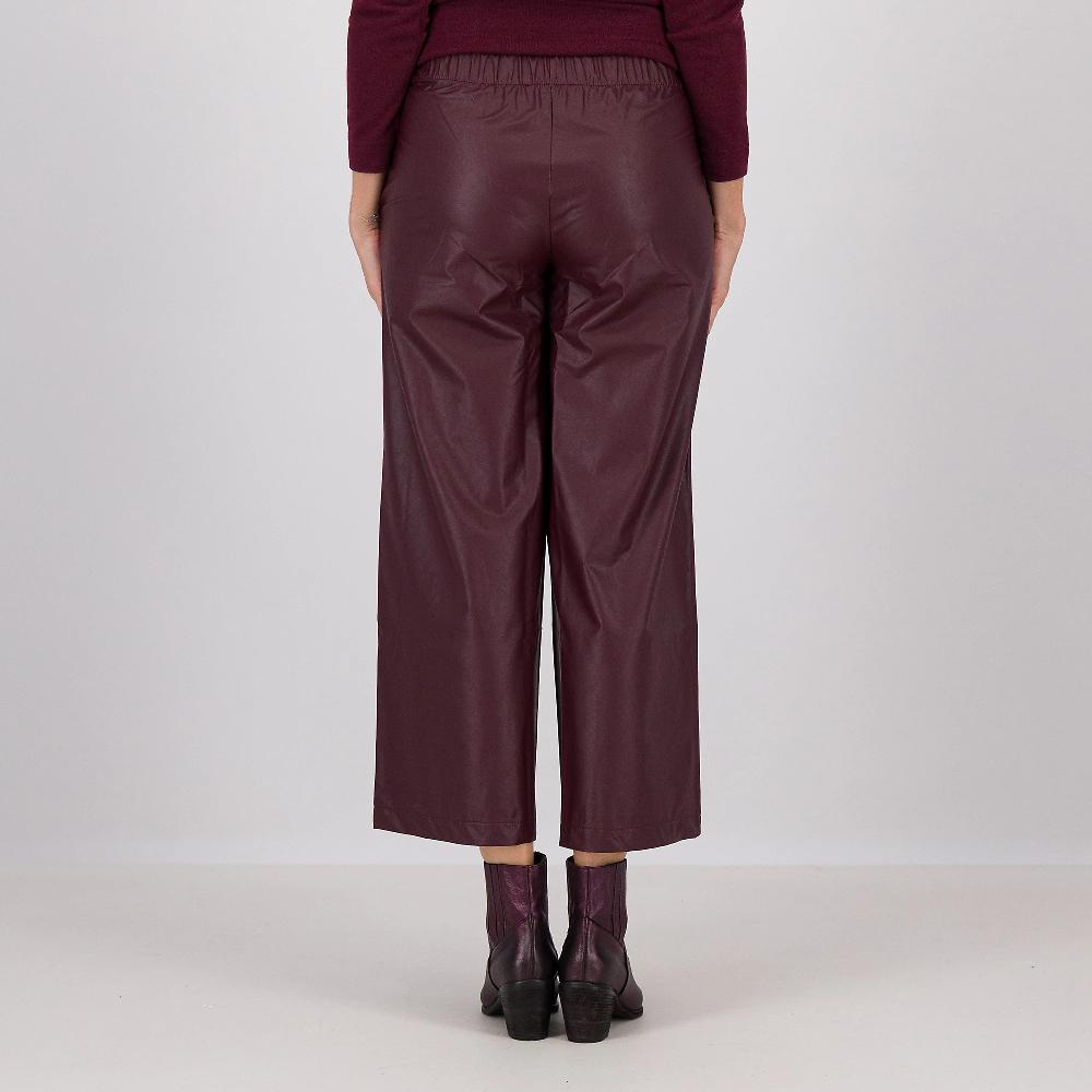 QVC Bianca Della Torre Pantaloni Ampi In Tessuto Spalmato