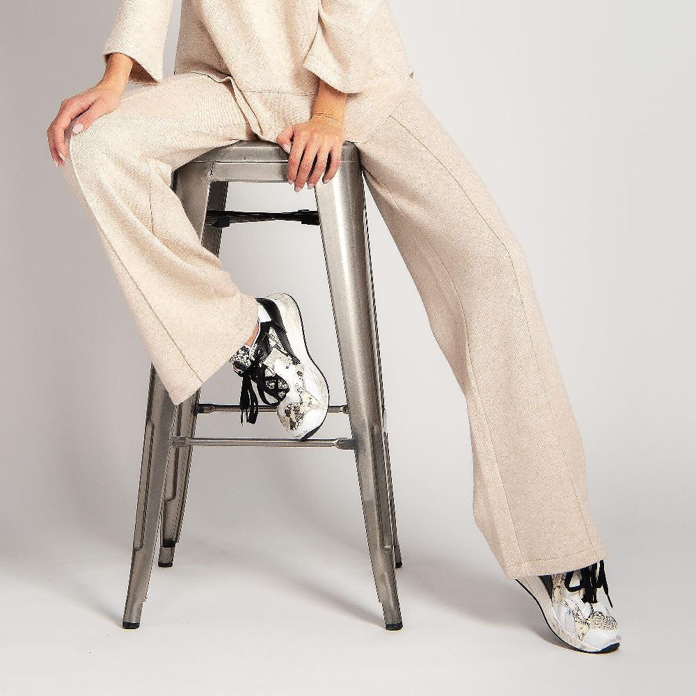 QVC Bianca Della Torre Pantaloni In Maglia Taglia Regular E Petite