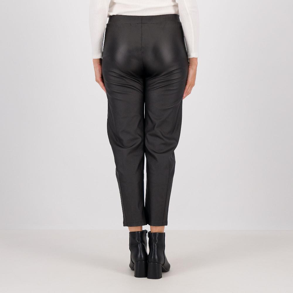 QVC Bianca Della Torre Pantaloni In Tessuto Spalmato Con Pinces