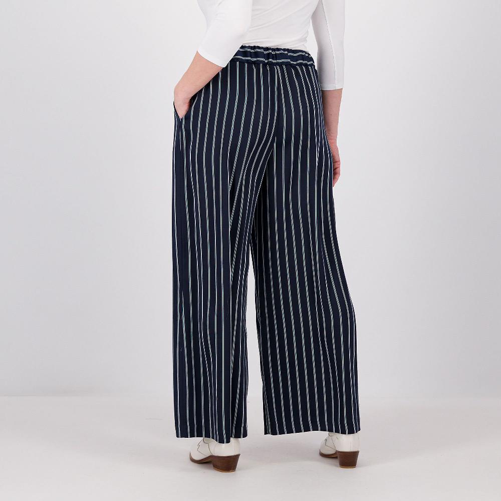 QVC Bianca Della Torre Pantapalazzo Gessato In Cady Fluido
