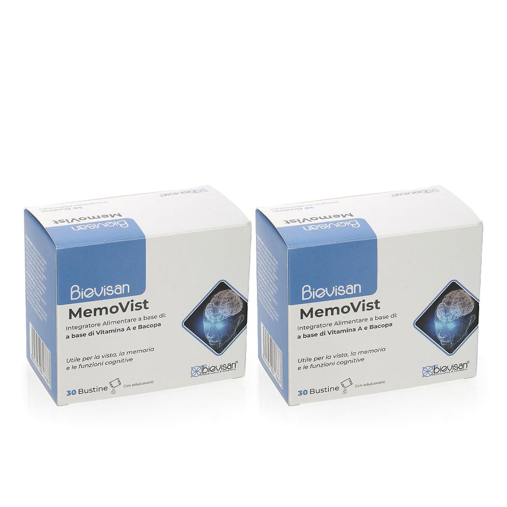 QVC Bievisan Memovist integratore alimentare Bacopa e Vitamina A (2 pz)