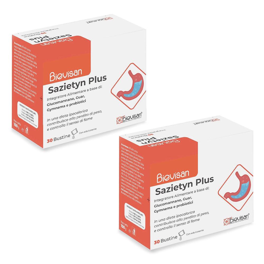 QVC Bievisan Sazietyn Plus Integratore Alimentare 60 Bustine