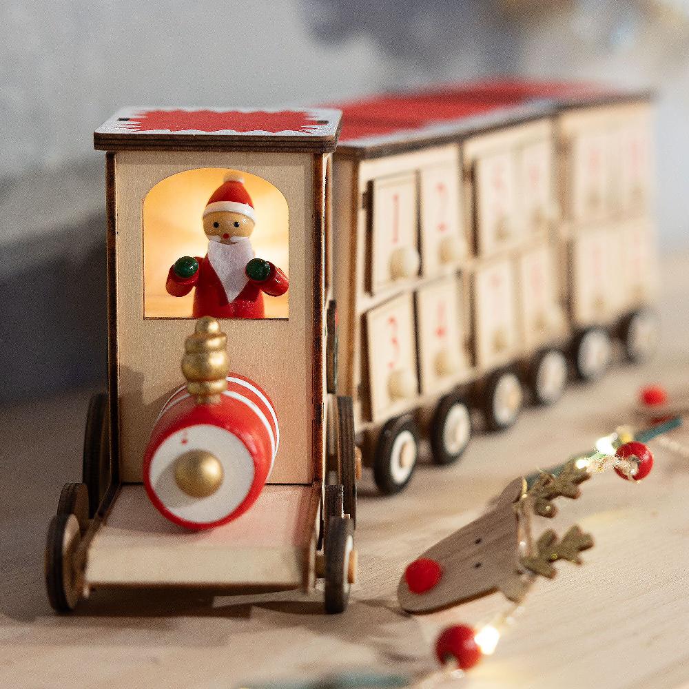 QVC Blachere Calendario Dell'Avvento A Forma Di Trenino Luminoso