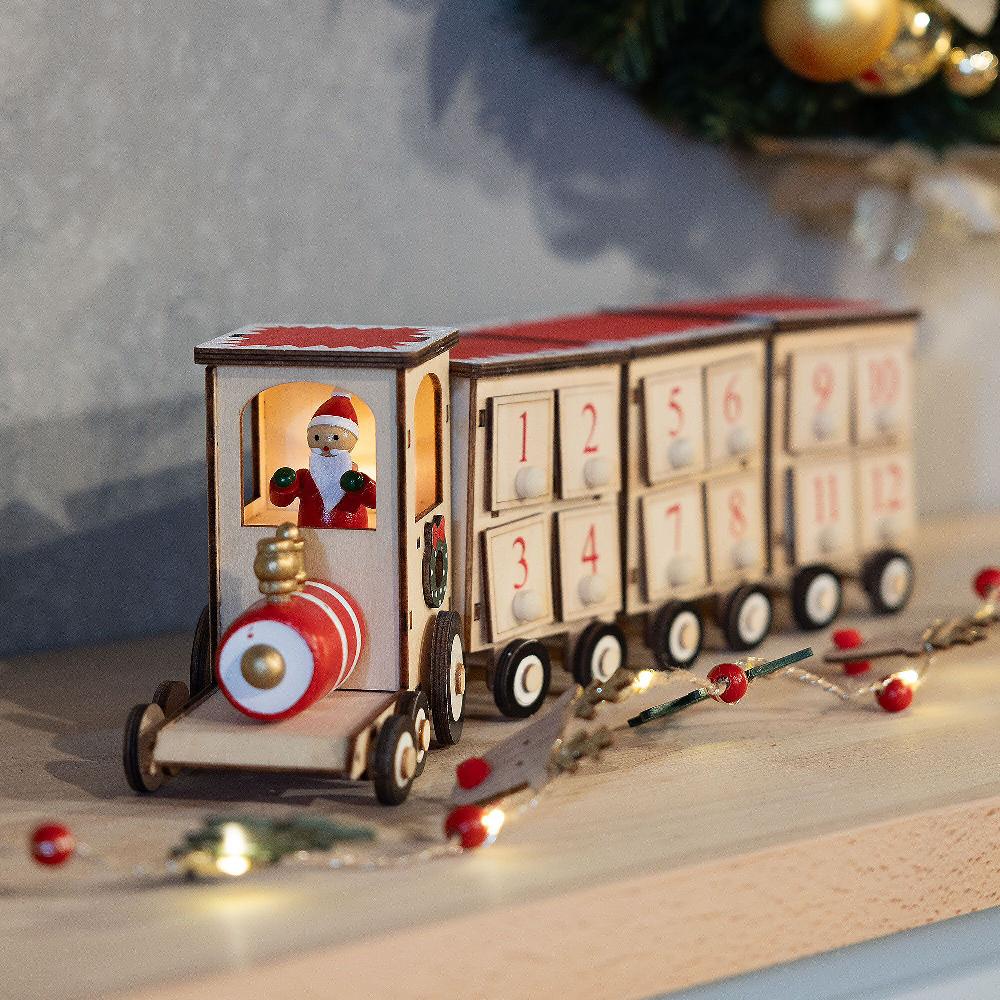QVC Blachere Calendario Dell'Avvento A Forma Di Trenino Luminoso