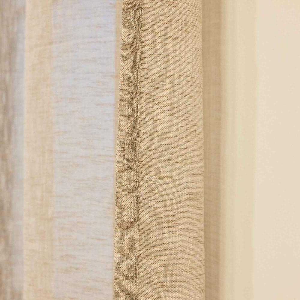 QVC Bottega Textiles 2 Tende Sandy Filtranti Con Anelli 140x280 Cm