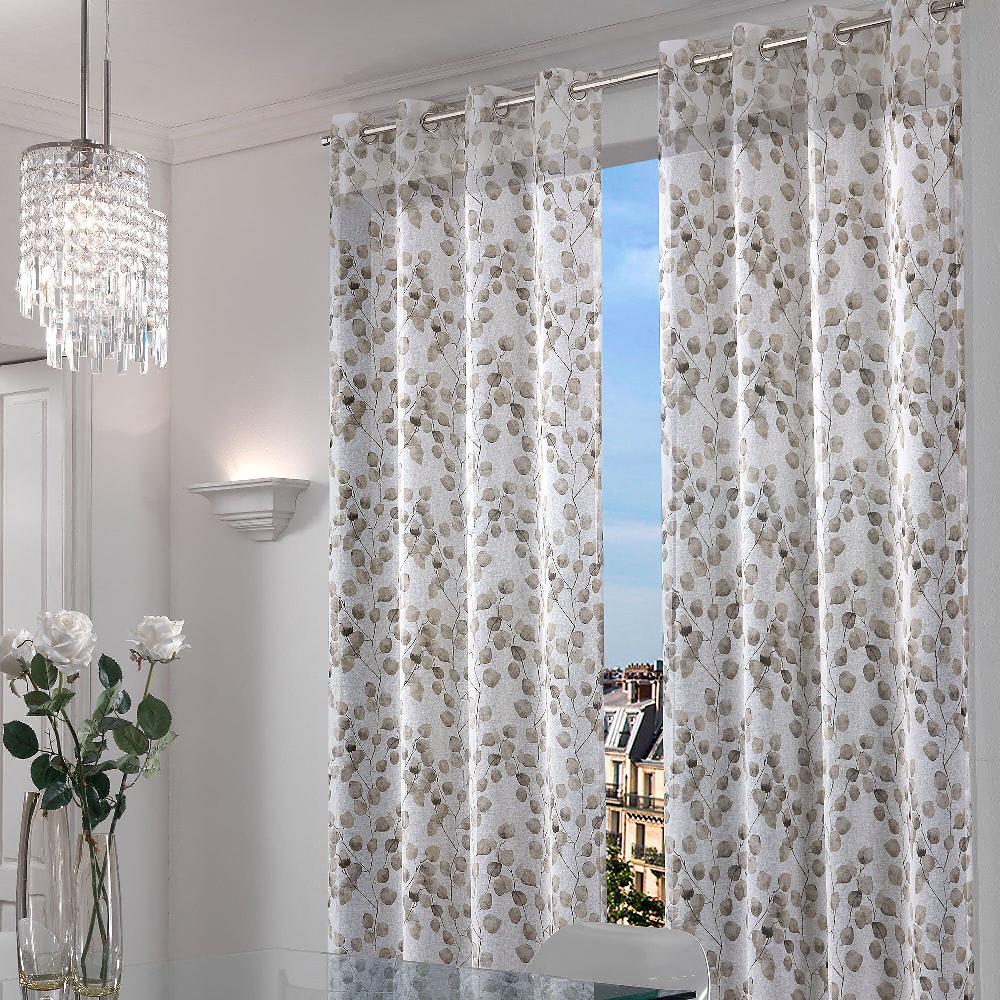 QVC Bottega Textiles Set 2 tende Azuma con anelli 140x280cm