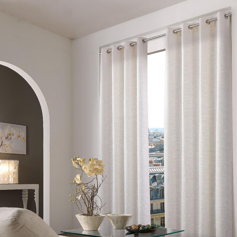 QVC Bottega Textiles Set 2 tende Palme con anelli 140x280cm