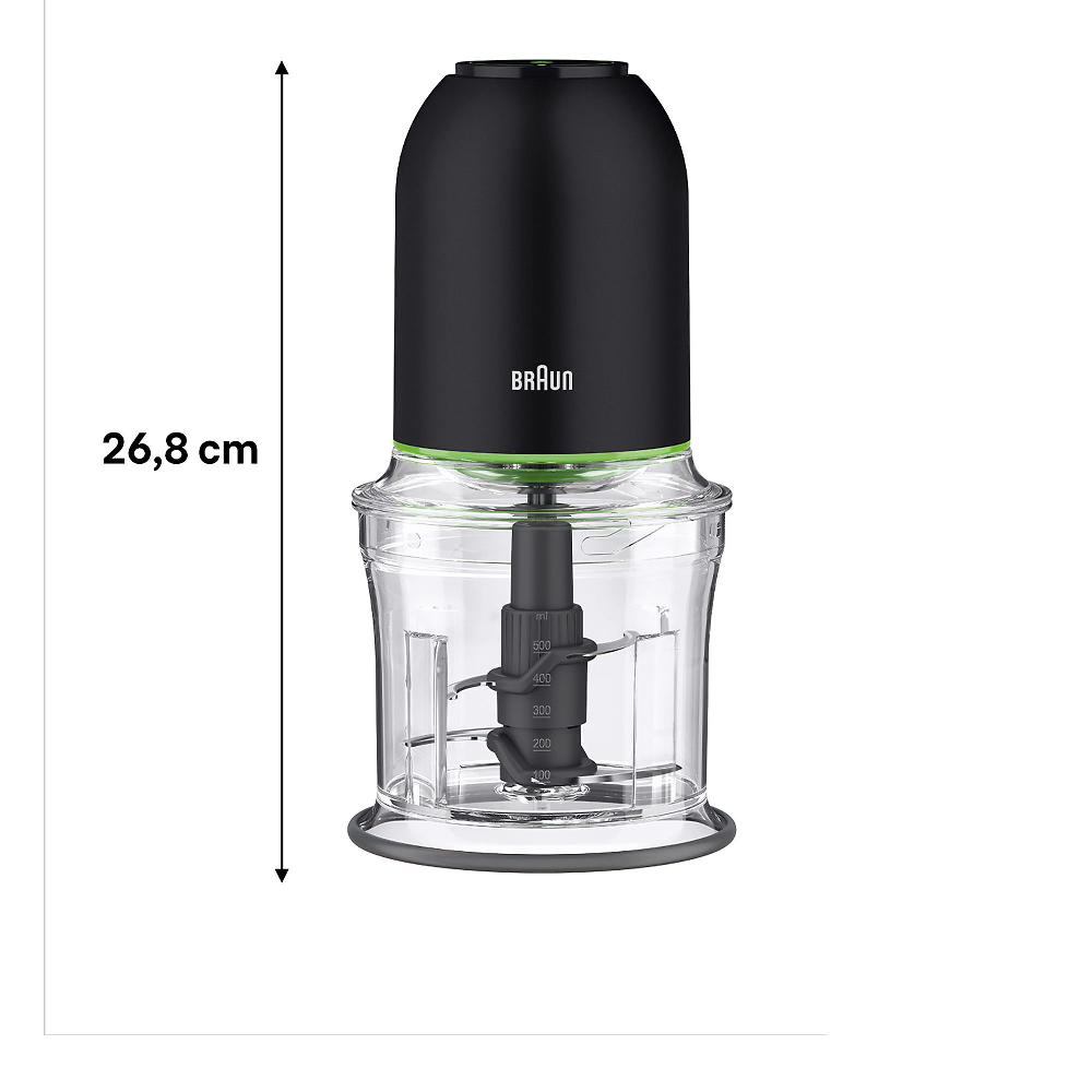 QVC Braun CH3011BK Tritatutto Multipratic 3 Da 500w Con Ciotola 500ml